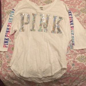 Pink long sleeve tee